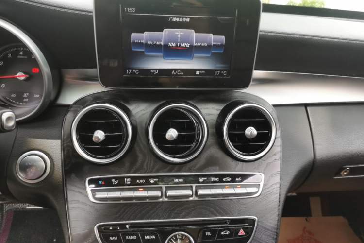 Used Mercedes-Benz C-Class 2017 C 200 L Sport Edition Audio And AC Panel