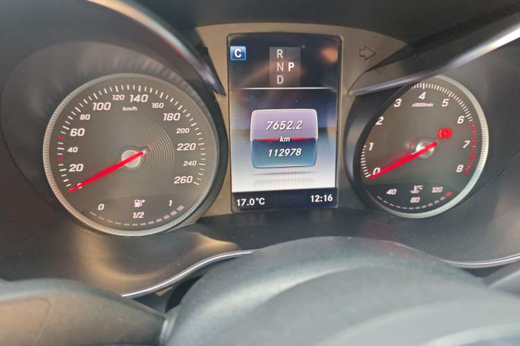 Used Mercedes-Benz C-Class 2017 Restyled C 200 Sport Edition Odometer Close Up