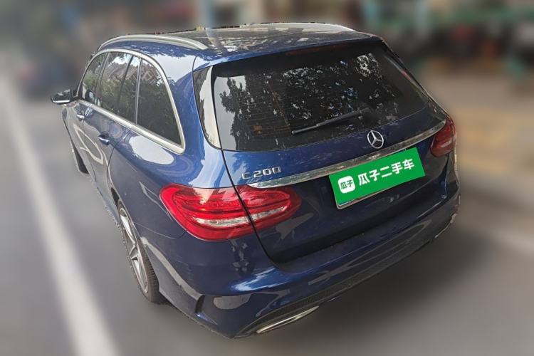 Used Mercedes-Benz C-Class 2017 Facelift C 200 Station Wagon Rear Left 45 Deg