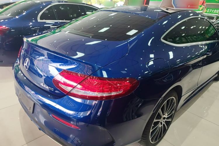 Used Mercedes-Benz C-Class 2017 C 200 4MATIC Coupe Rear Right 45 Deg