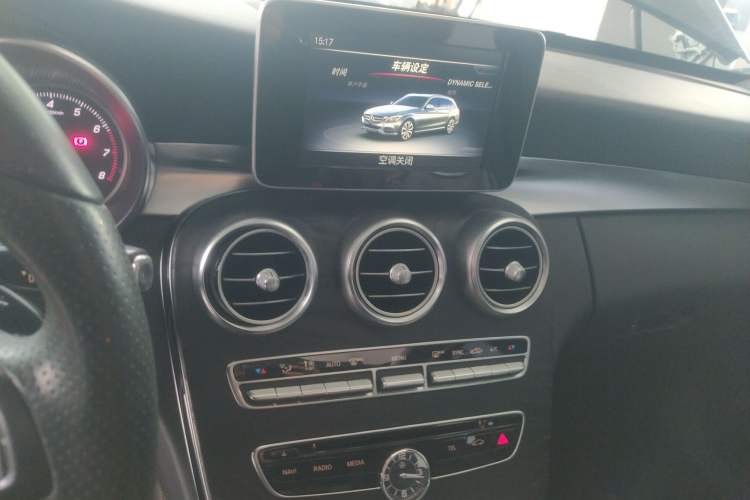 Used Mercedes-Benz C-Class 2017 C 200 station wagon Audio And AC Panel