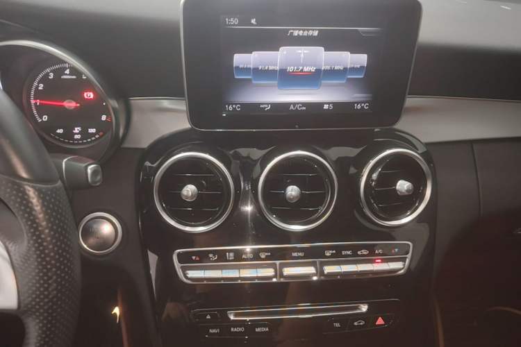 Used Mercedes-Benz C-Class 2017 Restyled C 200 Sport Edition Audio And AC Panel