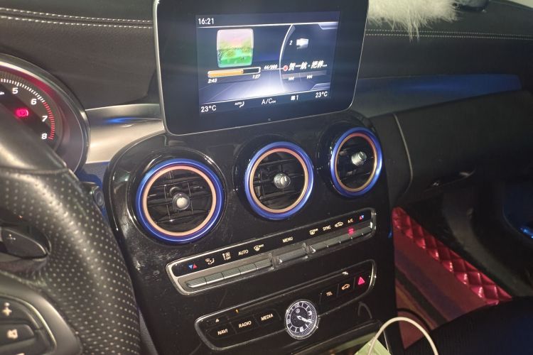 Used Mercedes-Benz C-Class 2017 Facelift C 200 L Sport Edition Audio And AC Panel
