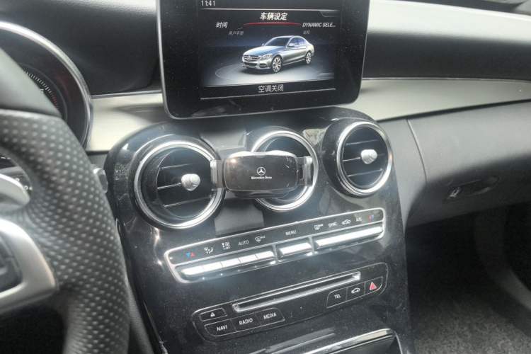 Used Mercedes-Benz C-Class 2017 C 200 Sport Edition Audio And AC Panel