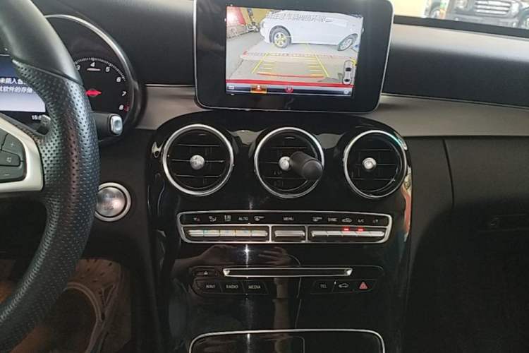 Used Mercedes-Benz C-Class 2017 Restyled C 200 Sport Edition Audio And AC Panel