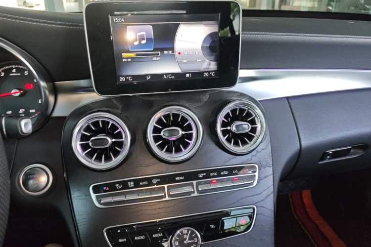 Used Mercedes-Benz C-Class 2017 C 200 L Sport Edition Audio And AC Panel