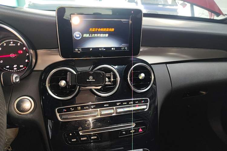 Used Mercedes-Benz C-Class 2017 Restyled C 200 Sport Edition Audio And AC Panel