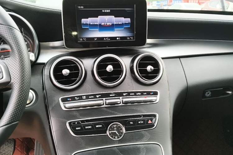 Used Mercedes-Benz C-Class 2017 C 180 L Sport Edition Audio And AC Panel