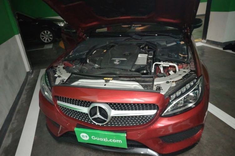 Used Mercedes-Benz C-Class 2017 Facelift C 200 Coupe Engine Bay
