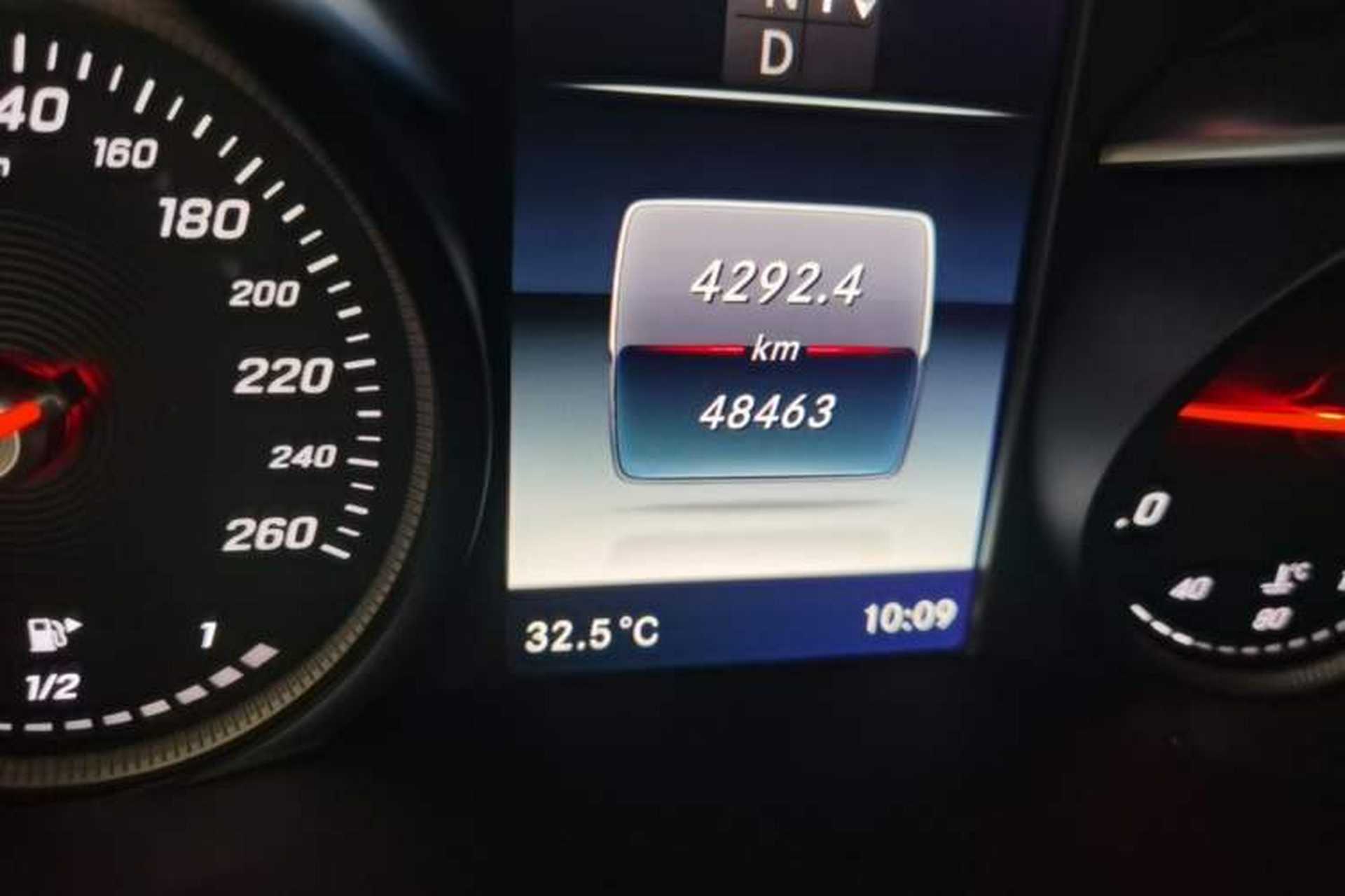 Used Mercedes-Benz C-Class 2017 C 200 4MATIC Coupe Odometer Close Up