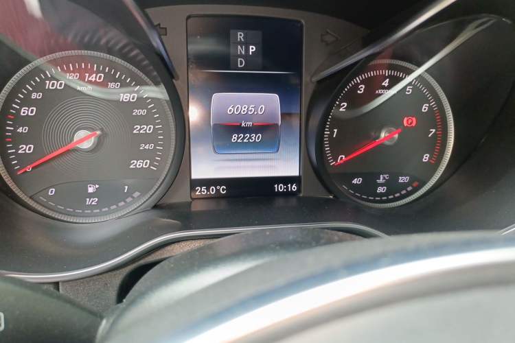 Used Mercedes-Benz C-Class 2017 Facelift C 200 Coupe Odometer Close Up