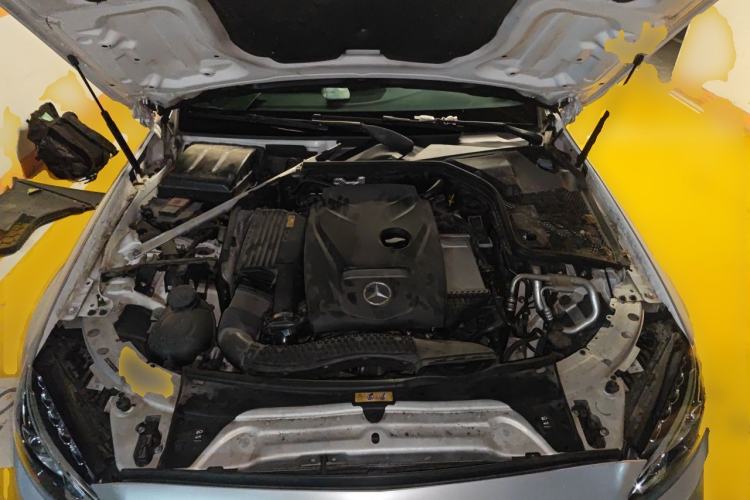 Used Mercedes-Benz C-Class 2017 C 200 4MATIC Coupe Engine Bay