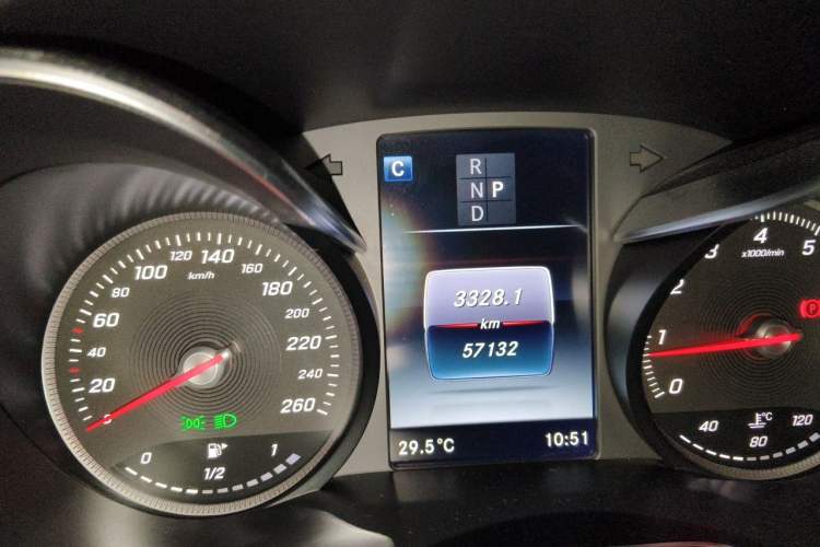 Used Mercedes-Benz C-Class 2017 C 200 Sport Edition Odometer Close Up
