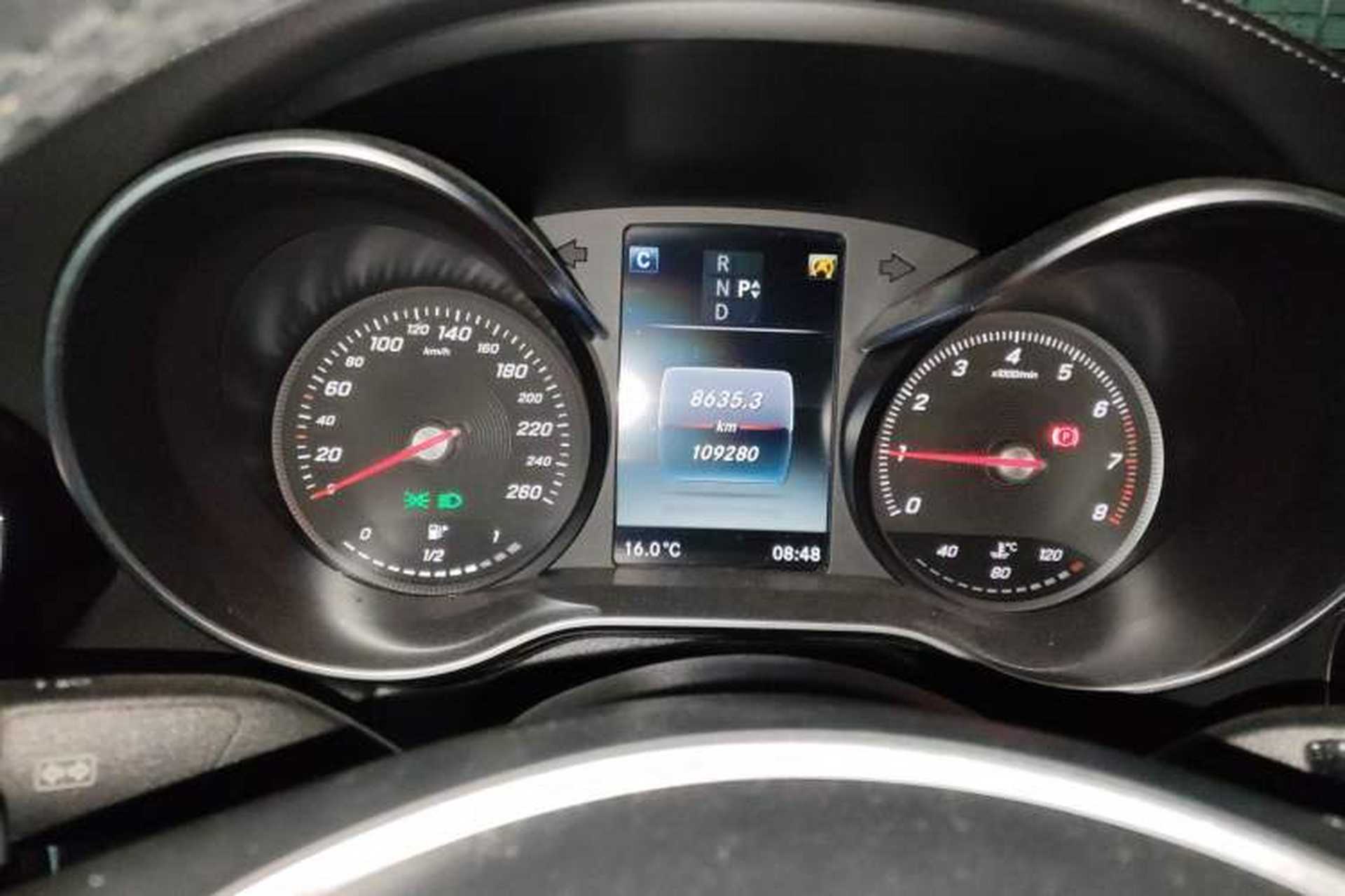 Used Mercedes-Benz C-Class 2017 C 200 L 4MATIC Sport Edition Odometer Close Up