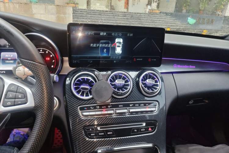 Used Mercedes-Benz C-Class 2017 C 200 Sport Edition Audio And AC Panel