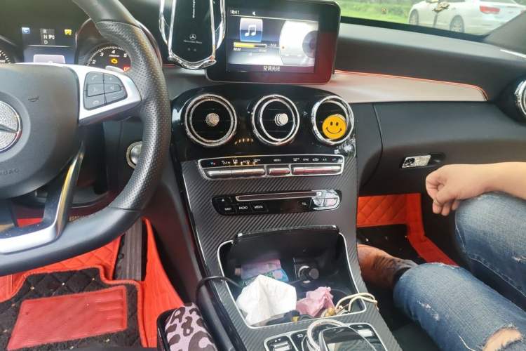 Used Mercedes-Benz C-Class 2017 C 200 Sport Edition Audio And AC Panel