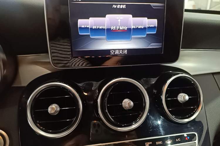Used Mercedes-Benz C-Class 2017 C 200 Sport Edition 4MATIC Audio And AC Panel