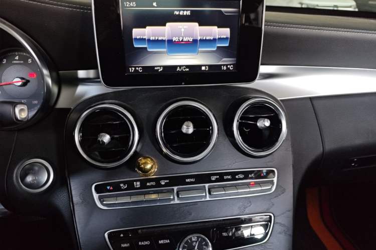 Used Mercedes-Benz C-Class 2017 C 180 L Sport Edition Audio And AC Panel