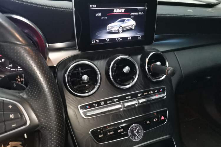 Used Mercedes-Benz C-Class 2017 Facelift C 200 L Sport Edition Audio And AC Panel