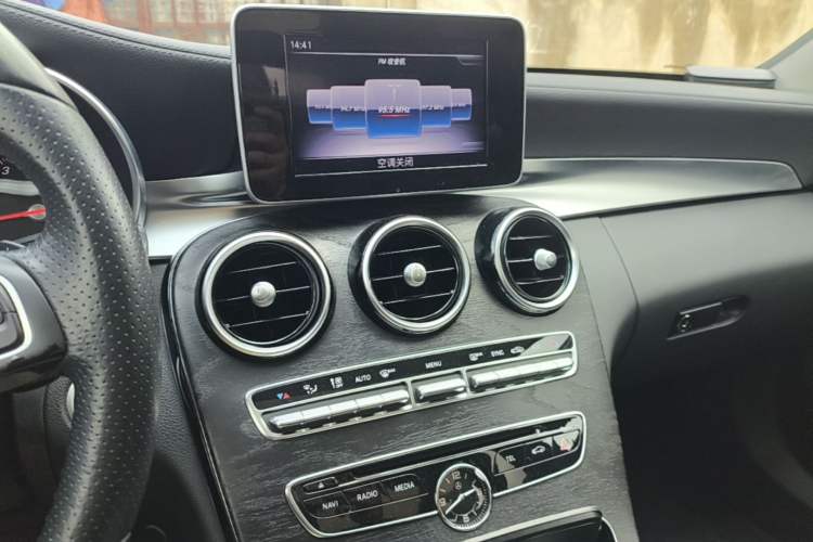 Used Mercedes-Benz C-Class 2017 Facelift C 200 L Sport Edition Audio And AC Panel