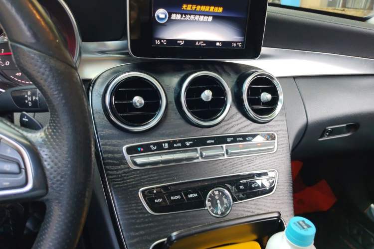 Used Mercedes-Benz C-Class 2017 C 200 L Sport Edition Audio And AC Panel