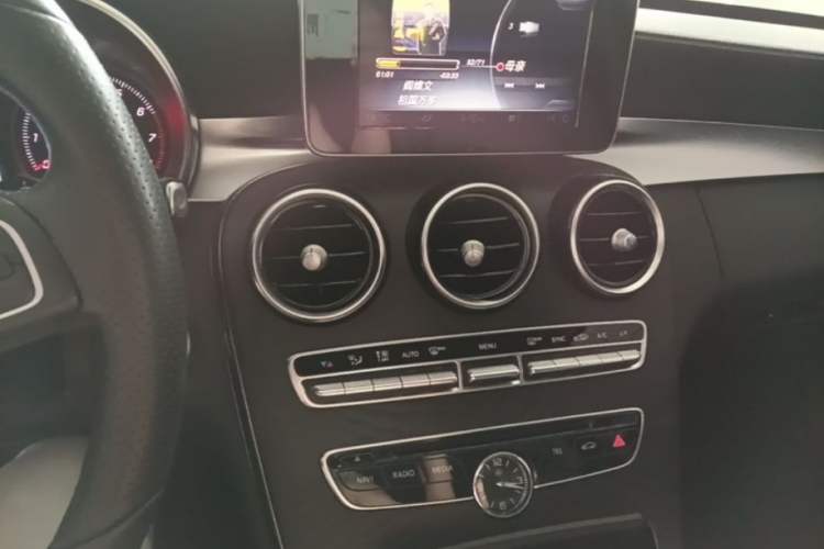 Used Mercedes-Benz C-Class 2017 C 200 L Sport Edition Audio And AC Panel