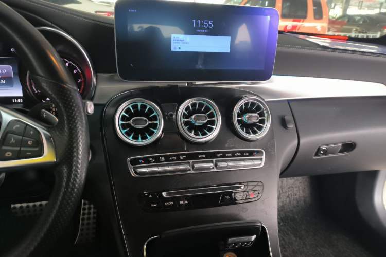 Used Mercedes-Benz C-Class 2017 C 200 4MATIC Coupe Audio And AC Panel