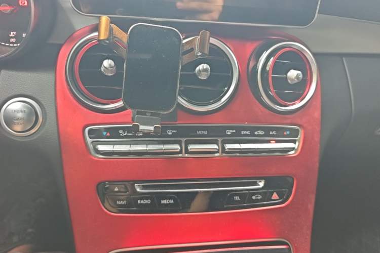 Used Mercedes-Benz C-Class 2017 Restyled C 200 Sport Edition Audio And AC Panel
