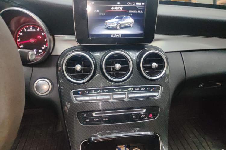 Used Mercedes-Benz C-Class 2017 Restyled C 200 Sport Edition Audio And AC Panel