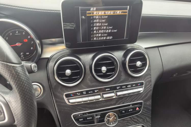 Used Mercedes-Benz C-Class 2017 C 200 L Sport Edition Audio And AC Panel