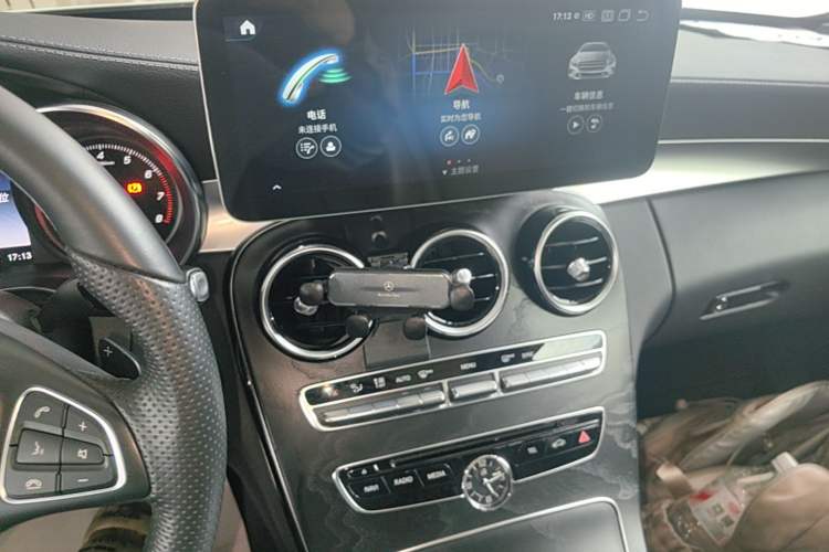 Used Mercedes-Benz C-Class 2017 C 200 L Sport Edition Audio And AC Panel
