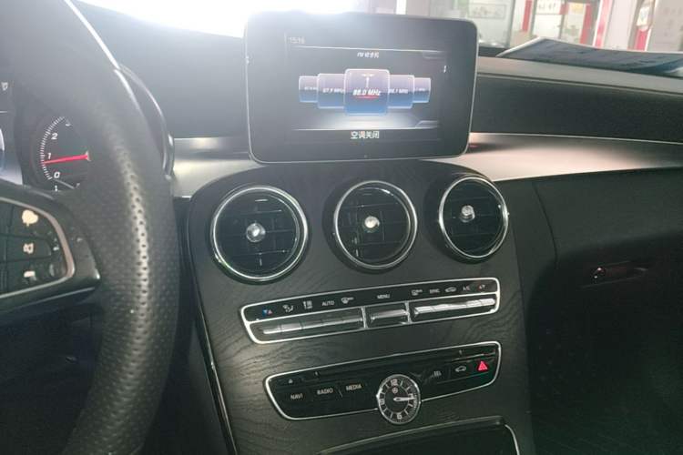 Used Mercedes-Benz C-Class 2017 C 200 L Sport Edition Audio And AC Panel