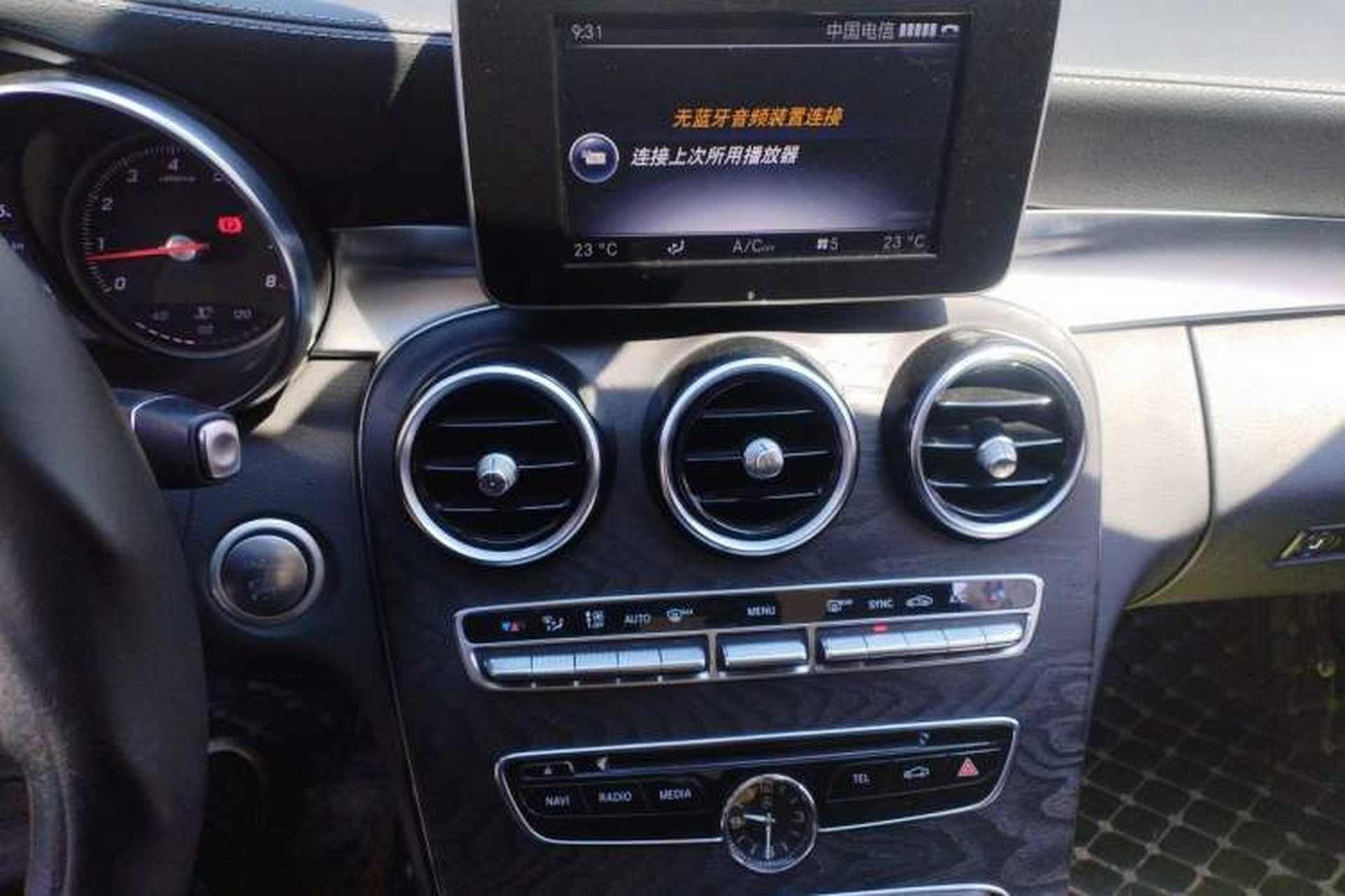 Used Mercedes-Benz C-Class 2017 Facelift C 200 L Sport Edition Audio And AC Panel