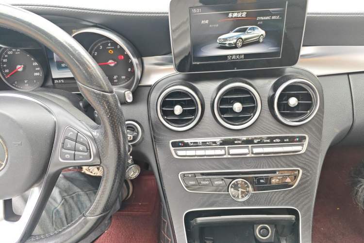 Used Mercedes-Benz C-Class 2017 Facelift C 200 L Sport Edition Audio And AC Panel