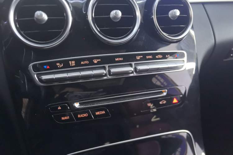 Used Mercedes-Benz C-Class 2017 Restyled C 200 Sport Edition Audio And AC Panel