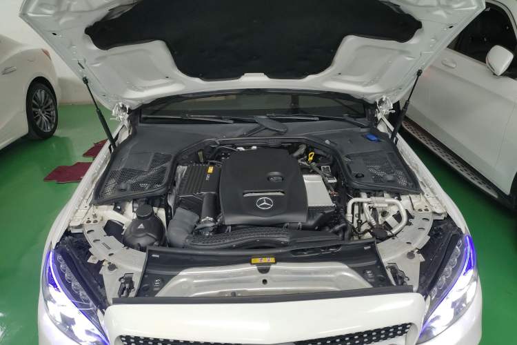 Used Mercedes-Benz C-Class 2017 C 200 4MATIC Coupe Engine Bay