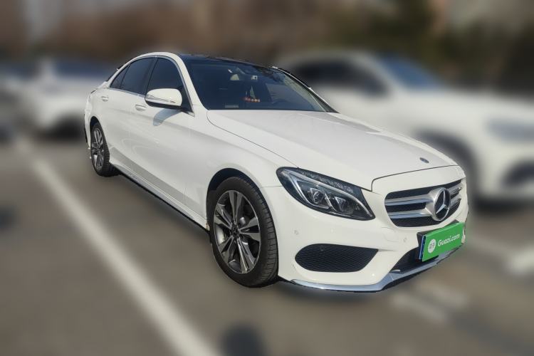 Used Mercedes-Benz C-Class 2017 Facelift C 200 L 4MATIC Sport Edition Front Right 45 Deg