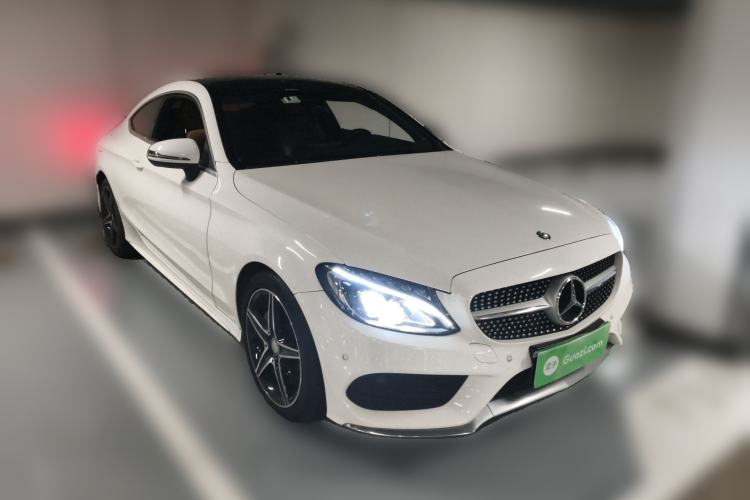 Used Mercedes-Benz C-Class 2017 C 200 Coupe Front Right 45 Deg