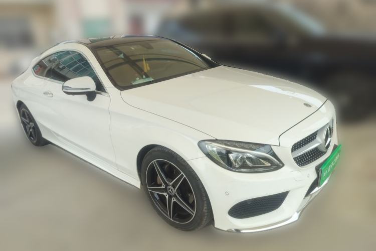 Used Mercedes-Benz C-Class 2017 C 200 Coupe Front Right 45 Deg