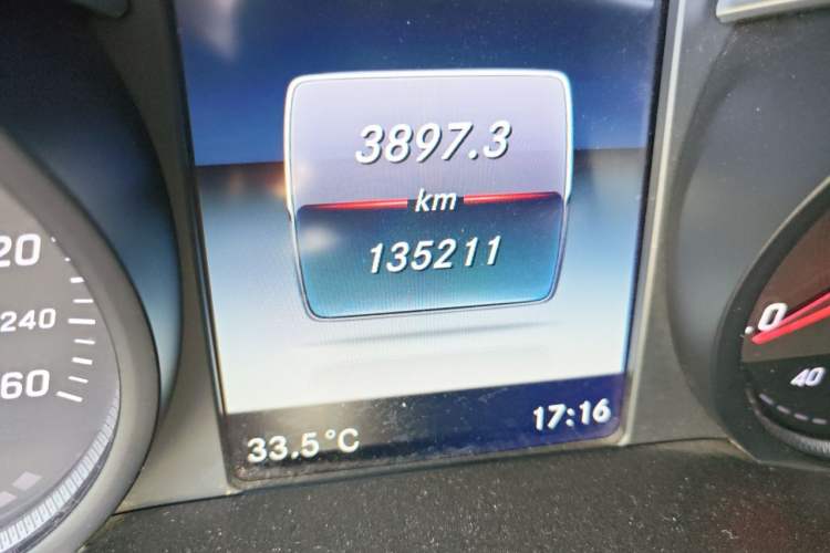 Used Mercedes-Benz C-Class 2017 C 180 Estate Odometer Close Up