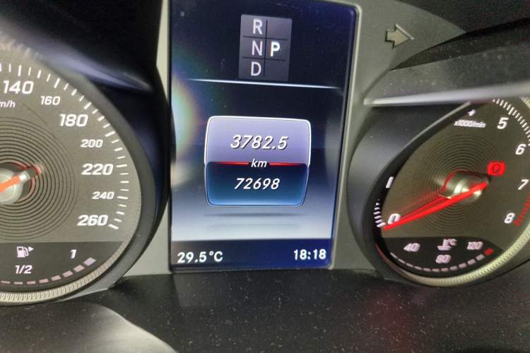 Used Mercedes-Benz C-Class 2017 Restyled C 200 Sport Edition Odometer Close Up