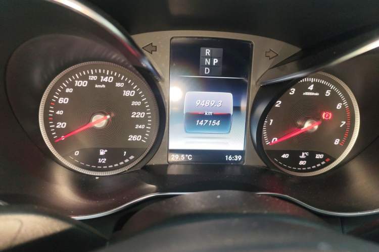 Used Mercedes-Benz C-Class 2017 Facelifted C 180 L Stylish Edition Odometer Close Up