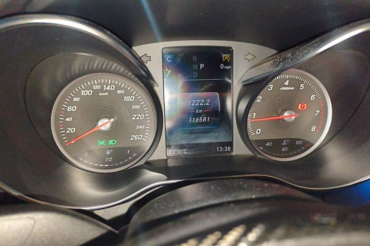 Used Mercedes-Benz C-Class 2017 Restyled C 180 L Fashion Edition Sport Version Odometer Close Up