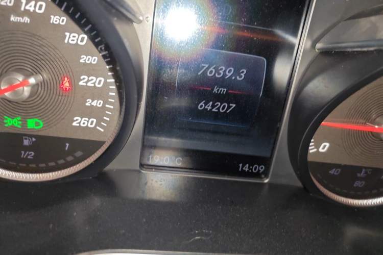 Used Mercedes-Benz C-Class 2017 Facelifted C 180 L Stylish Edition Odometer Close Up
