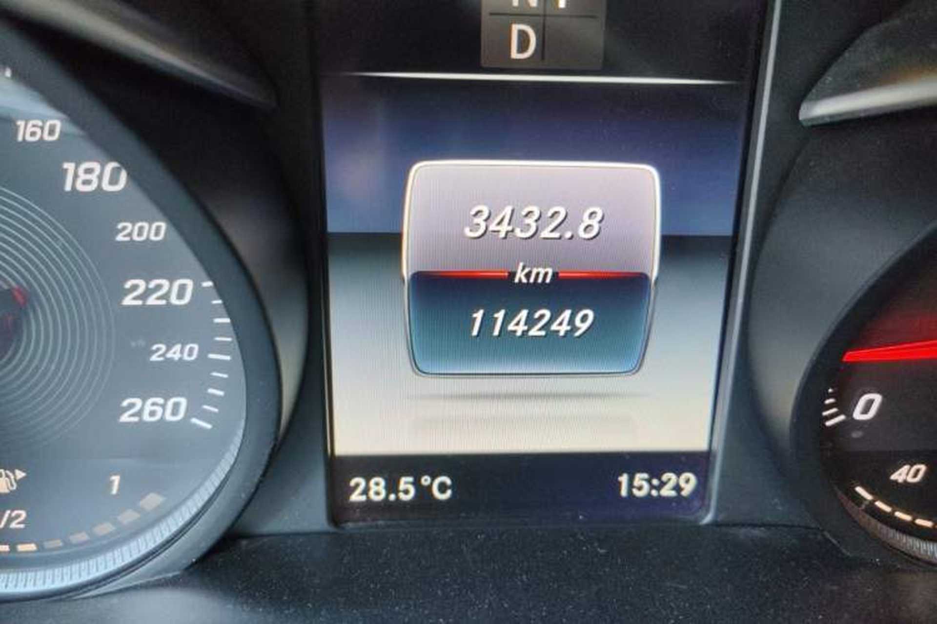 Used Mercedes-Benz C-Class 2017 Facelifted C 180 L Stylish Edition Odometer Close Up