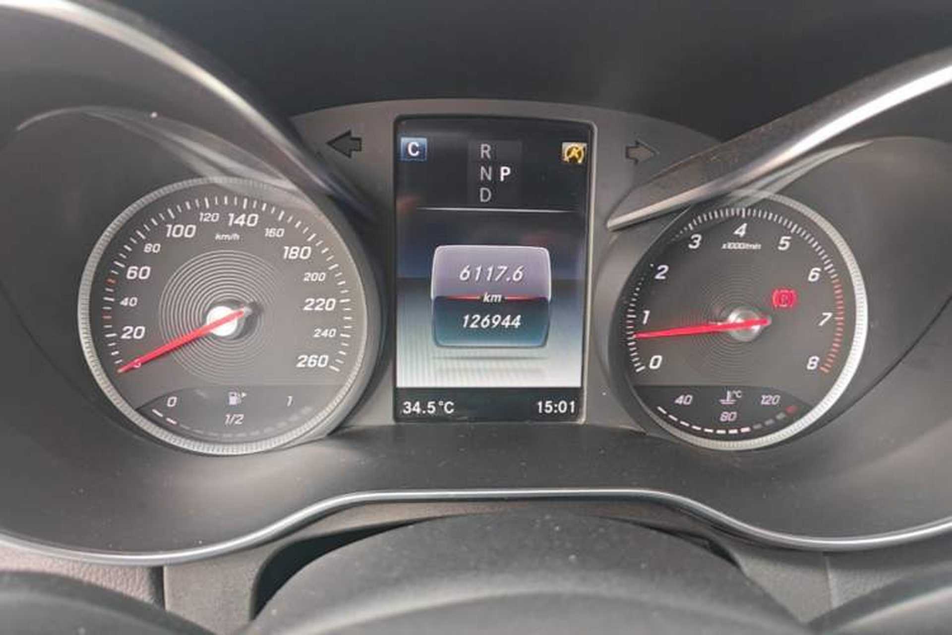 Used Mercedes-Benz C-Class 2017 Revised C 180 L Dynamic Sports Edition Odometer Close Up
