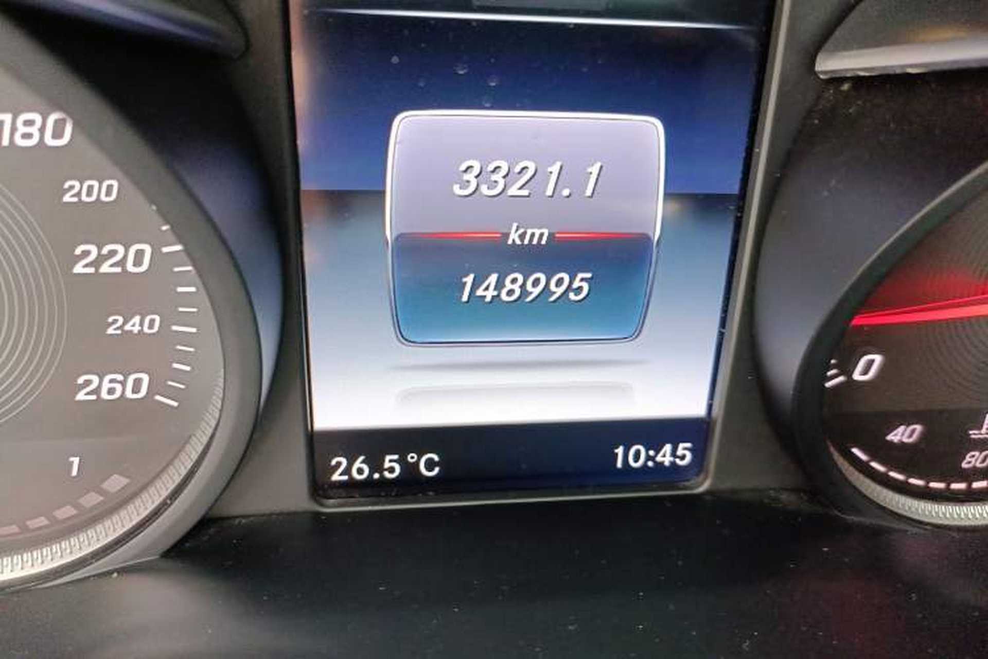 Used Mercedes-Benz C-Class 2017 Facelift C 200 L Sport Edition Odometer Close Up
