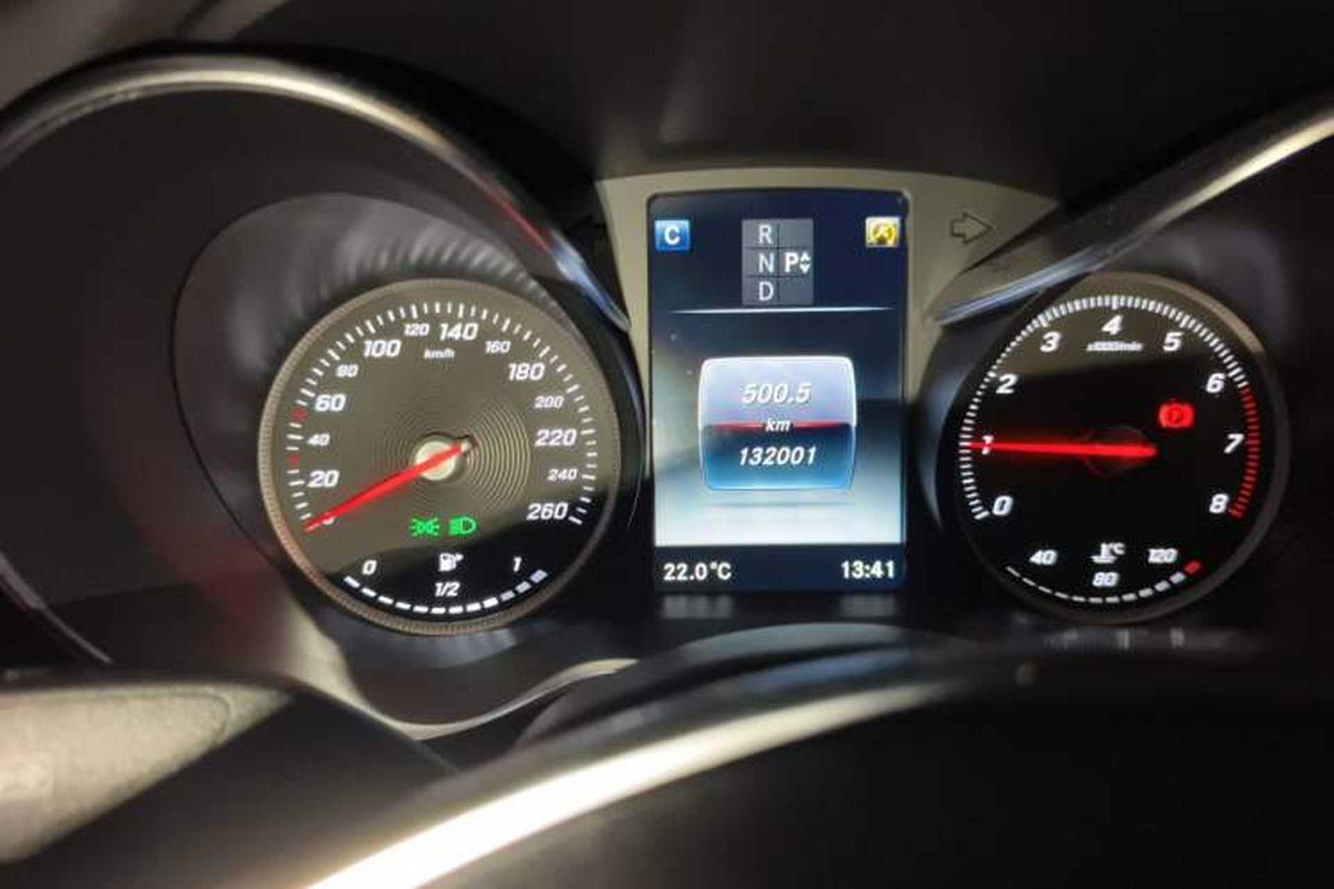 Used Mercedes-Benz C-Class 2017 C 200 Sport Edition Odometer Close Up