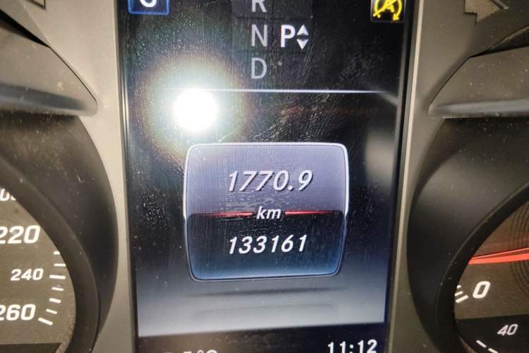 Used Mercedes-Benz C-Class 2017 Restyled C 200 Sport Edition Odometer Close Up