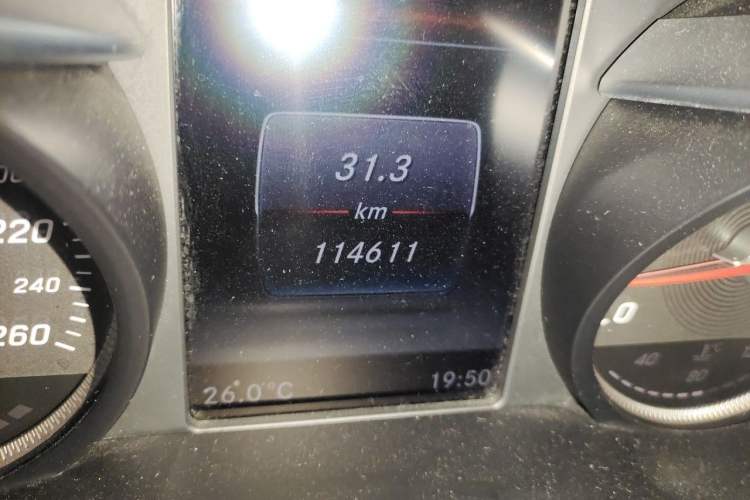 Used Mercedes-Benz C-Class 2017 C 180 L Sport Edition Odometer Close Up